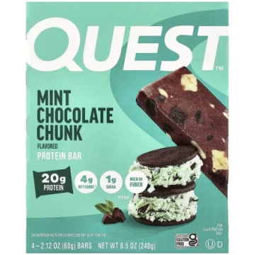 Quest Nutrition, Protein Bar, Mint Chocolate Chunk