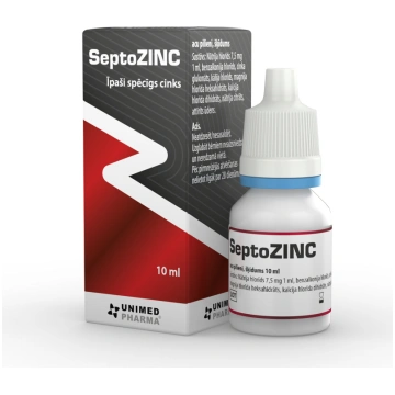 SEPTOZINC acu pilieni 10ml UNIMED PHARMA