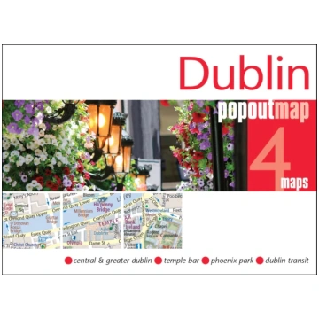 Dublin PopOut Map - pocket size, pop up map of Dub