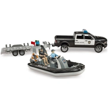 Bruder 02507 Dodge Policyjny z odzi figurki GXP-83