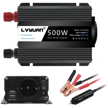 Įtampos keitiklis - inverteris 12V-220V 500W