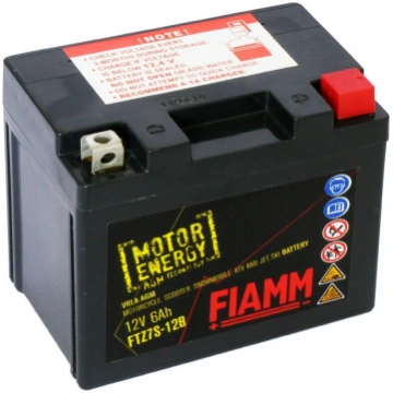 Motocikla akumulators Fiamm, 12 V, 6 Ah, 90 A