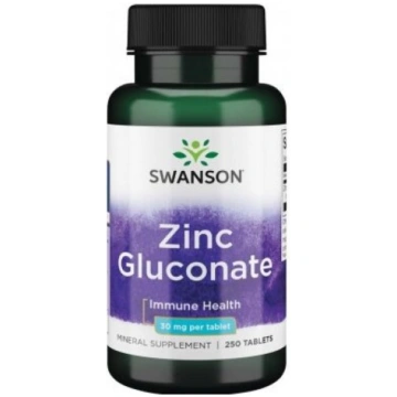 SWANSON Zinc Gluconate Immune Health 30mg Cinks