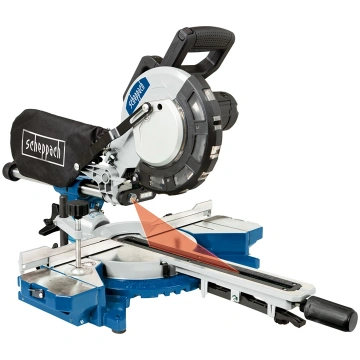 Bīdāmais leņķzāģis Scheppach HM216, 2000 W, 216 mm
