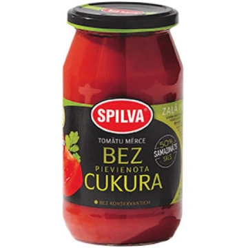 Mērce tomātu bez piev.cukura Spilva 500ml