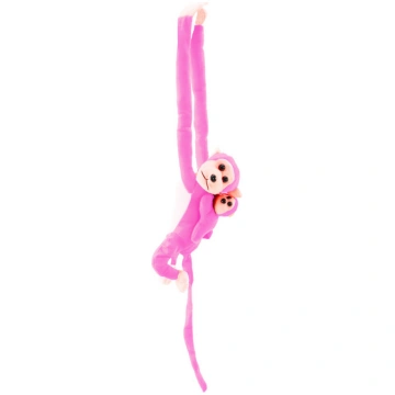 Mīkstā rotaļlieta pērtiķis Lean Toys 16826, rozā k