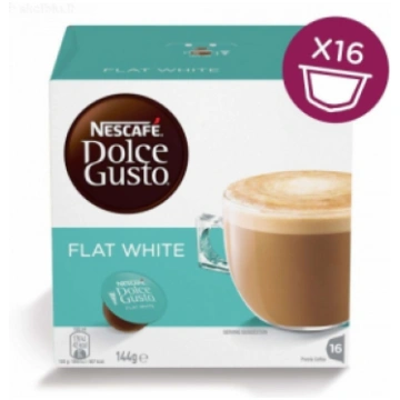 Nescafe Dolce Gusto Flat Balts kafija, 16 capsules