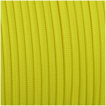 Paracord 550 basic giallo flu 4 mm - 100 mt