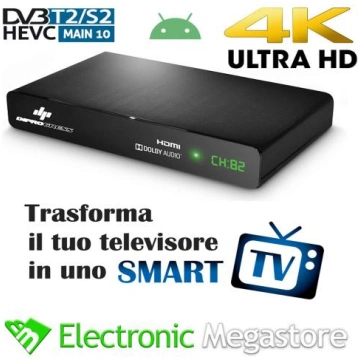 Smart Tv Box Con Tuner Android 9.0 Diprogress Comb