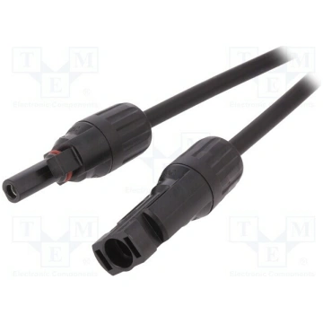 Cable: solar; plug; PIN: 1; IP67; 4mm2; male,femal