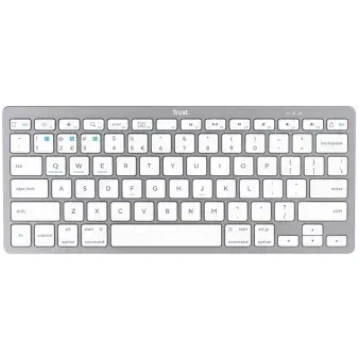 Trust bezvadu Bluetooth tastatūra – sudraba