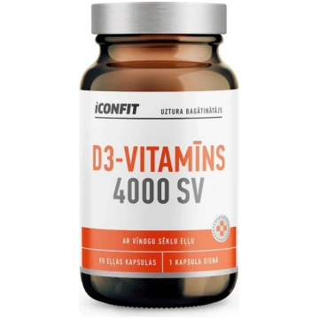 ICONFIT D vitamīns 4000 SV ar vīnogu sēklu eļļu, 9