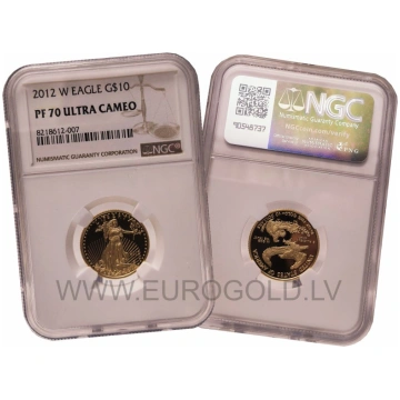 United States 1/4 Oz gold American Eagle 2012 W NG