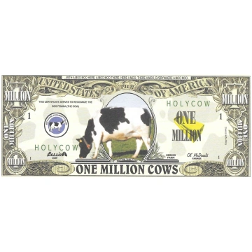 Viens miljons govju, suvenīra banknote