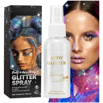yakermur Glitter Spray Shiny - spīdīgs matu pūderi