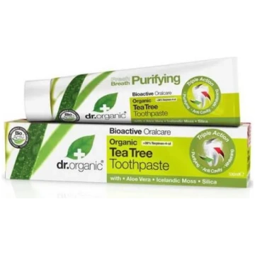 Dr Organic Tea Tree zobu pasta 100ml DR. ORGANIC