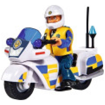 Simba Fireman Sema figūra — Police Bike un Malcolm