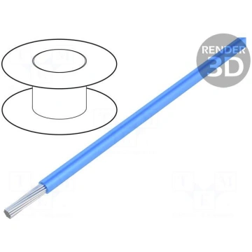 Wire | LiYv | stranded | Cu | 0.75mm2 | blue | PVC