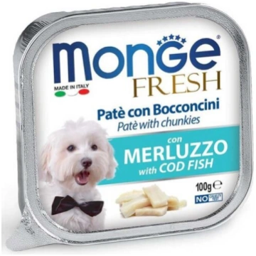 Monge Fresh pastēte un gabaliņi ar mencu pieauguši
