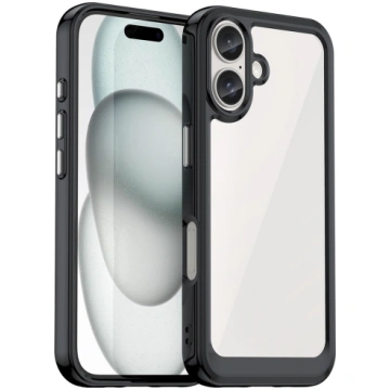 Outer Space Case with Gel Frame for iPhone 16 - Bl