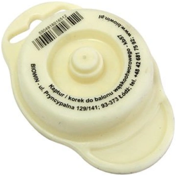 Pudeles korķis Biowin KB57, 57 mm, balta krās