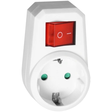 Single power adapter 1x2P+E (Schuko) Ornobaltic
