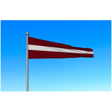 Latvijas karoga vimpelis 90 x 360 cm Karogu Veikal