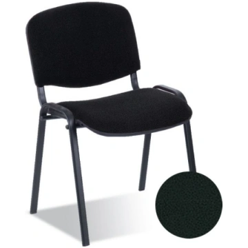 Krēsls NOWY STYL ISO BLACK V-4, melnas ādas imitāc