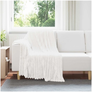 Pledu segas 6 pcs balts 150 x 130 cm flīss