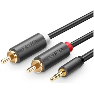 Audio kabelis 3.5mm minijack (male) - 2RCA (male) 