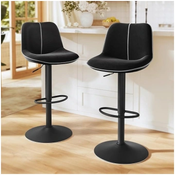 VASAGLE Bar Stools Set of 2 Bar Chairs Height Adju