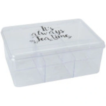 Plastmasas tējas trauks ar nodalījumiem [Pojemnik 