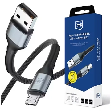 3MK Hyper Cable N-SERIES, USB-A to MicroUSB, PD 10