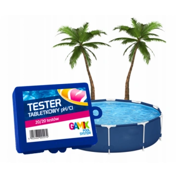 GAMIX tablešu testeris PH/CL ūdens testēšanai. 40 