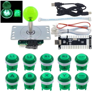 Arkādes spēļu LED DIY komplekts Mehāniskās tastatū