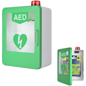 AED defibrilatora skapis, AED defibrilatora glabāš