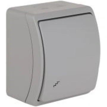 VW-3 Koala Two-Way Switch surface mounted IP44 gra