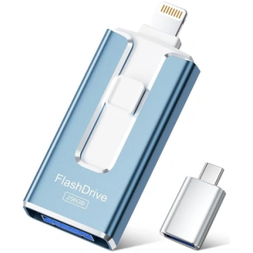 SUDEHO USB zibatmiņas karte 256 GB iPhone, MFi ser