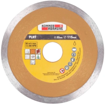Dimanta griešanas disks KONNER 115mm, ar dzesēšanu