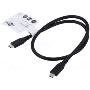 Cable | USB 4.0 | USB C plug,both sides | 0.5m | b