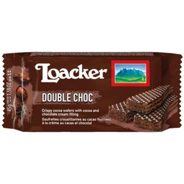 Vafeles - Loacker Classic Double Choc, 45 g