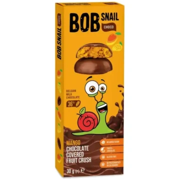 Mango konfektes piena šokolādē BOB SNAIL, 30g