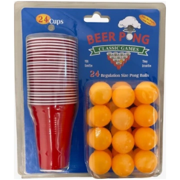 Beer Pong spēle ballītēm