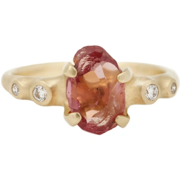 Garnet Rough Luxe Cluster Ring Johnny Ninos