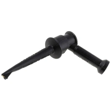 Clip-on probe; hook type; 5A; 60VDC; black; Grip c