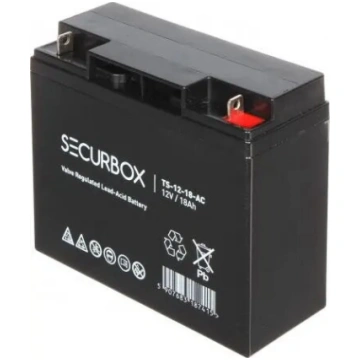 Hermētiska svina-skābes akumulators Securbox 12V/1