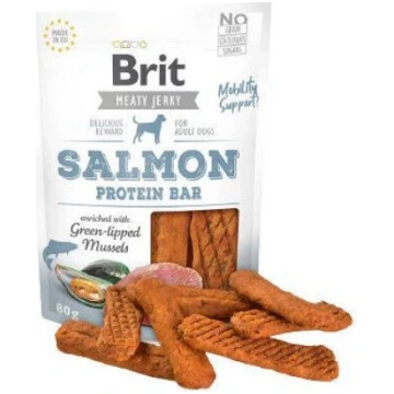 Gardums suņiem Brit Jerky Salmon Protein Bar, zivs