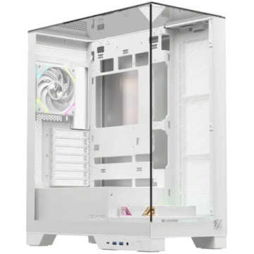 Datora korpuss XYZ PC GEAR TRIFECTA Midi Tower Whi