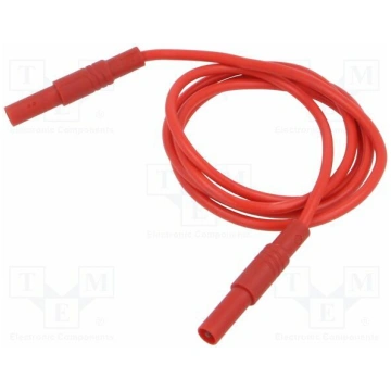 Test lead; 32A; banana plug 4mm,both sides; insula