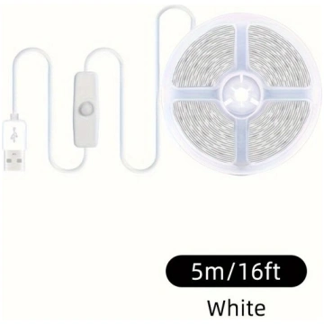 1gab USB LED Sloksnes Gaismas, Elastīgas, Pašlīmēj